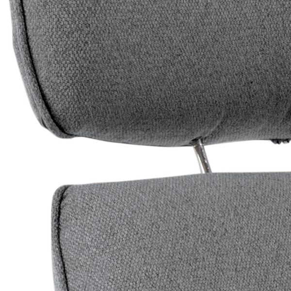 Fotoliu recliner cu taburet gri Alura