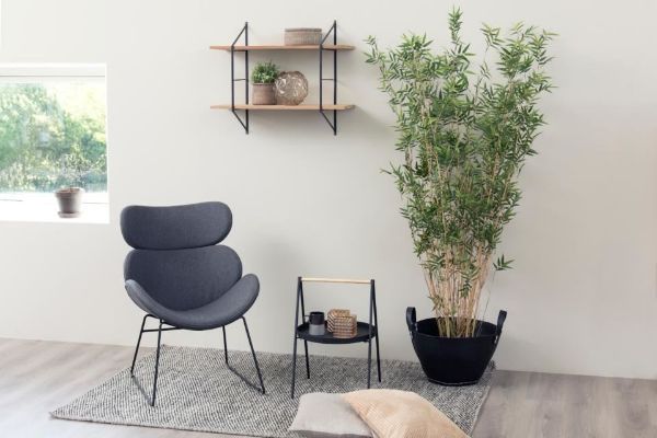 Fotoliu lounge gri deschis Cazar