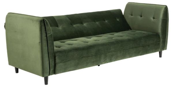 Canapea extensibila 3 locuri verde padure Jonna