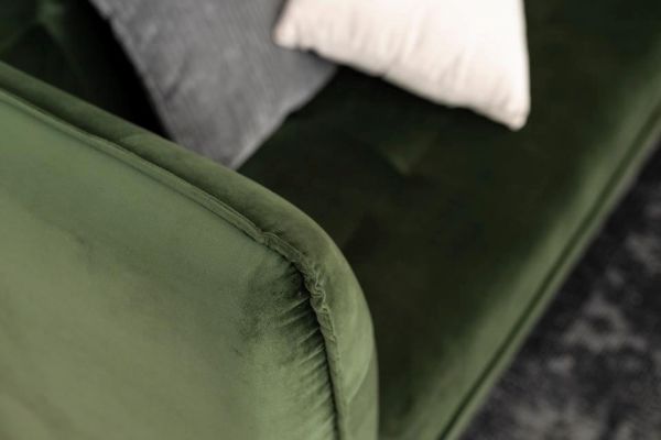 Canapea extensibila 3 locuri verde padure Jonna