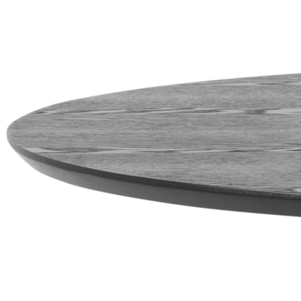 Masa inalta tip bar rotunda 80 cm negru Ibiza