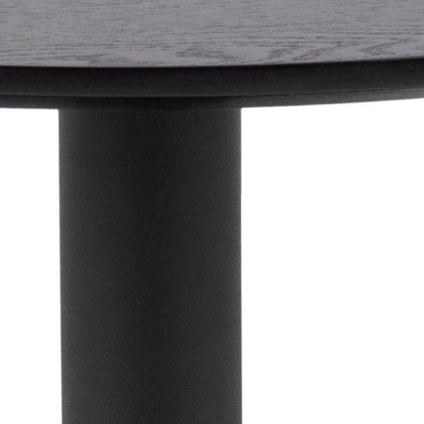 Masuta de cafea rotunda 70 cm negru Ibiza