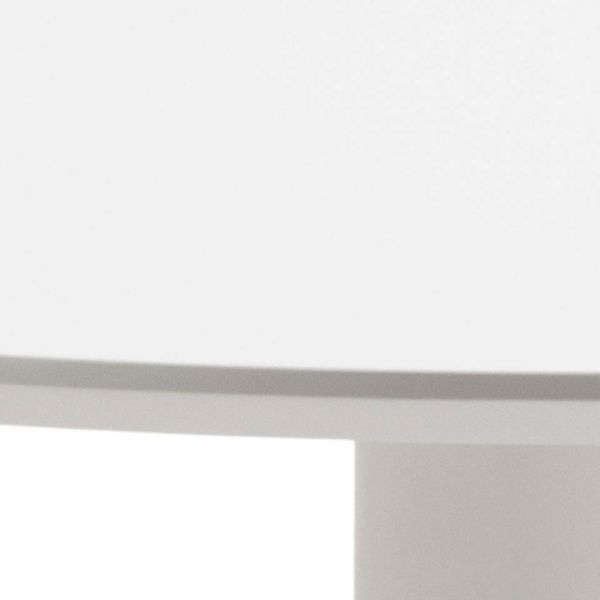 Masuta de cafea rotunda 80 cm alb Ibiza