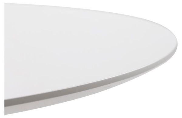 Masuta de cafea rotunda 80 cm alb Ibiza