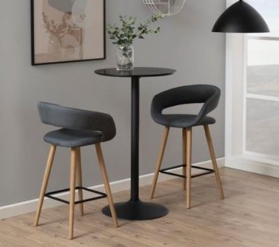 Masa inalta tip bar 60 cm negru Ibiza