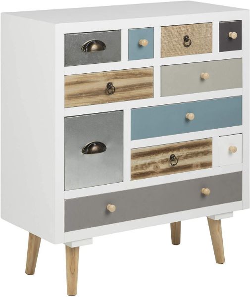 Comoda cu 11 sertare multicolor Thais