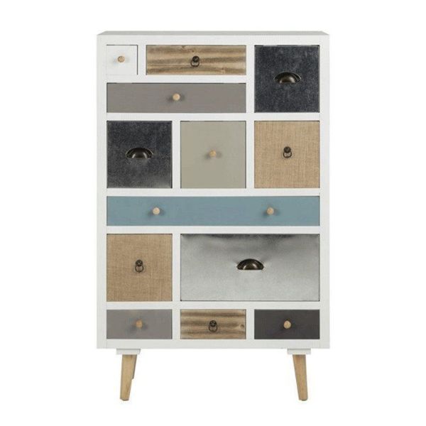 Comoda cu 13 sertare multicolor Thais