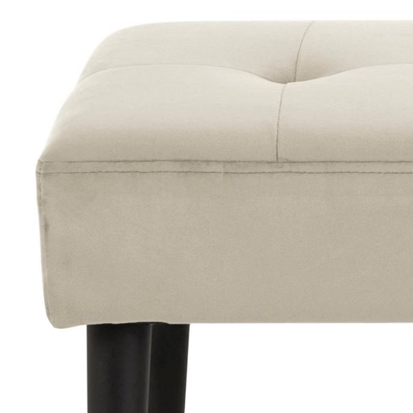 Banca tapitata 95 cm gri deschis Glory