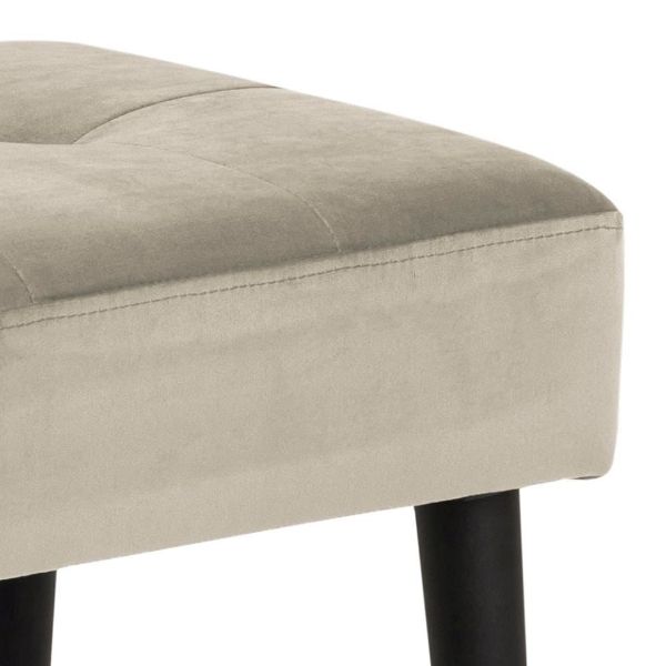 Banca tapitata 95 cm gri deschis Glory