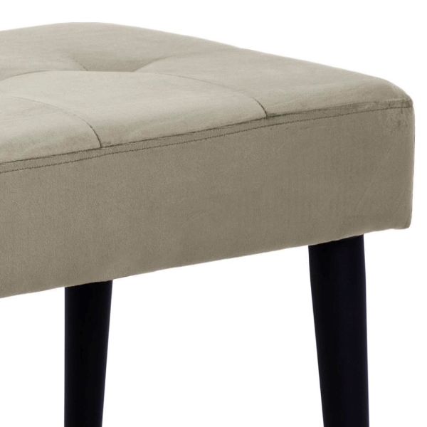 Banca tapitata 140 cm gri deschis Glory
