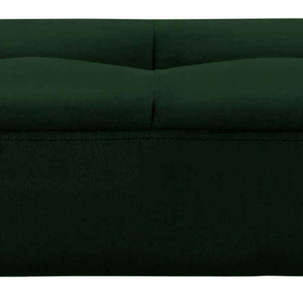 Banca tapitata 140 cm verde padure Glory