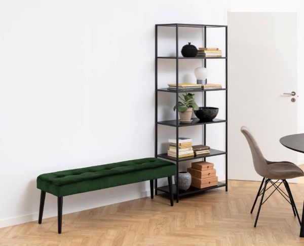 Banca tapitata 140 cm verde padure Glory