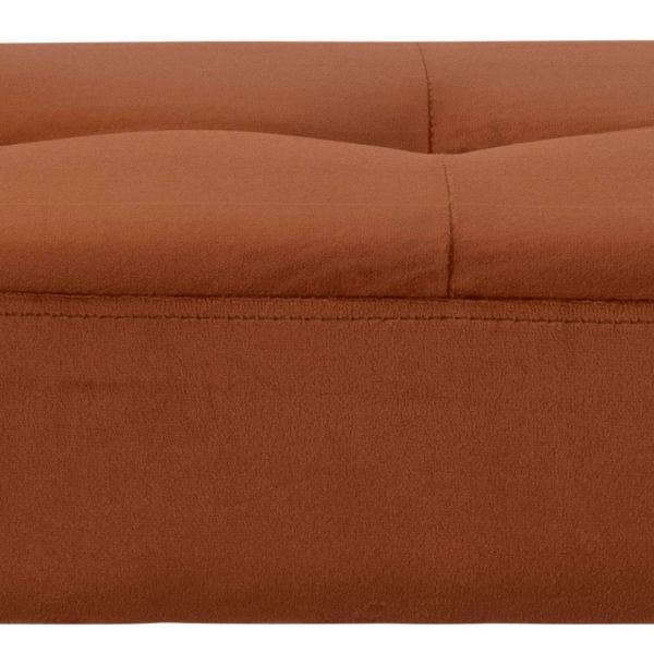 Banca tapitata 140 cm cupru Glory
