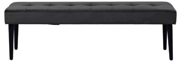 Banca tapitata 140 cm gri inchis Glory