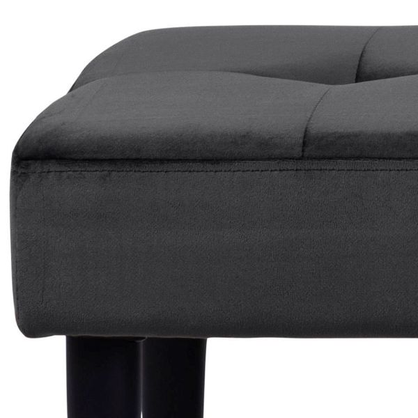 Banca tapitata 140 cm gri inchis Glory