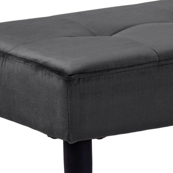 Banca tapitata 140 cm gri inchis Glory