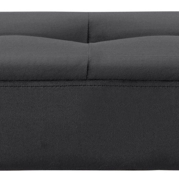 Banca tapitata 140 cm gri inchis Glory