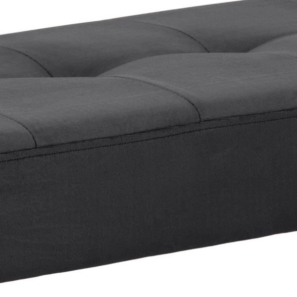 Banca tapitata 140 cm gri inchis Glory