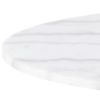 Masa dining rotunda marmura 105 cm alb/crom Corby