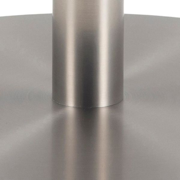 Masa dining rotunda marmura 105 cm alb/crom Corby