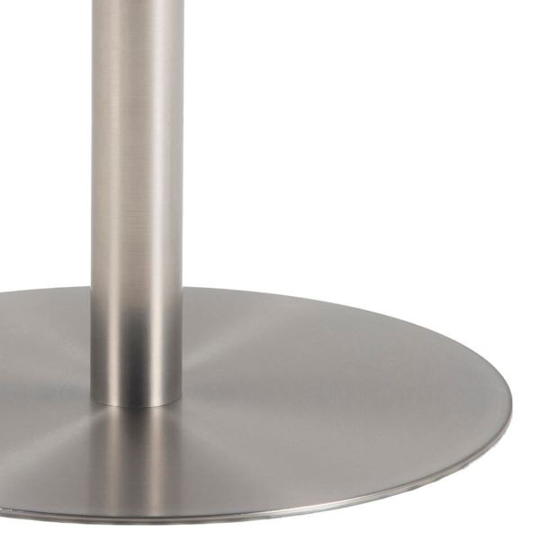 Masa dining rotunda marmura 105 cm alb/crom Corby