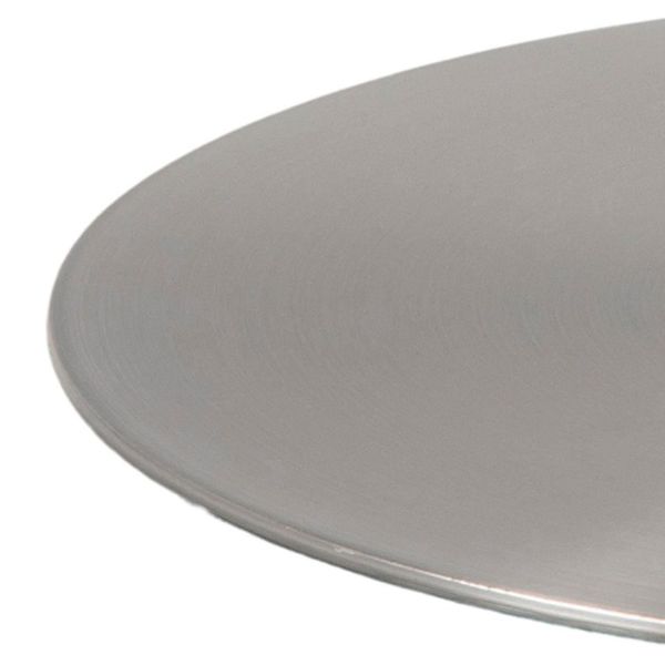 Masa dining rotunda marmura 105 cm alb/crom Corby