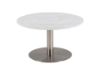 Masuta cafea rotunda marmura 80 cm alb/argintiu Corby