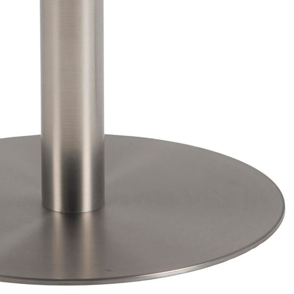 Masuta cafea rotunda marmura 80 cm alb/argintiu Corby
