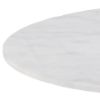 Masuta cafea rotunda marmura 80 cm alb/argintiu Corby