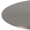 Masuta cafea rotunda marmura 80 cm alb/argintiu Corby