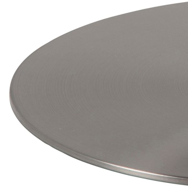 Masuta cafea rotunda marmura 80 cm alb/argintiu Corby