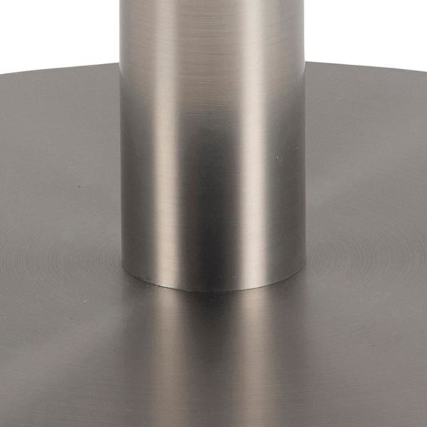 Masuta cafea rotunda marmura 80 cm alb/argintiu Corby