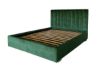 Pat tapitat cu somiera rabatabila 180 x 200 cm verde Moody