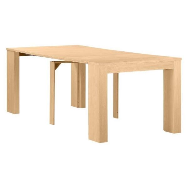 Consola/masa dining extensibila stejar natur Peninsule
