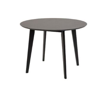 Masa dining fixa rotunda 105 cm negru Roxby