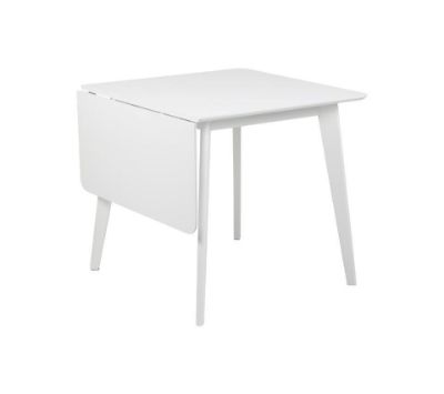 Masa dining extensibila 80/120 cm alb Roxby