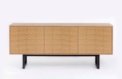 Bufet cu 3 usi decor Herringbone stejar Ramden