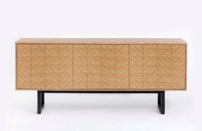 Bufet cu 3 usi decor Herringbone stejar Ramden