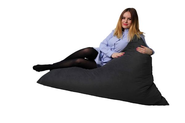 Fotoliu puf dreptunghiular gri Pixie