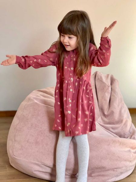 Fotoliu puf tip para spatar inalt roz Pixie