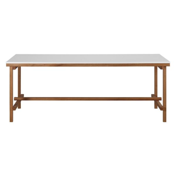 Masa fixa 200 cm natur/alb Construction
