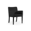 Scaun tapitat cu brate negru/antracit Virginia