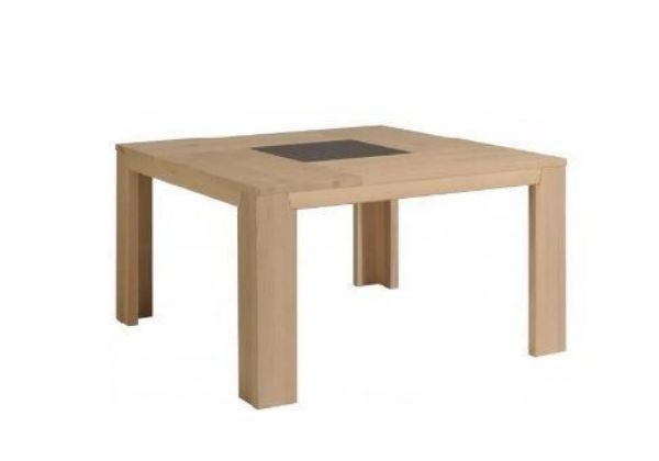 Masa dining patrata fixa 140 cm natur Titan