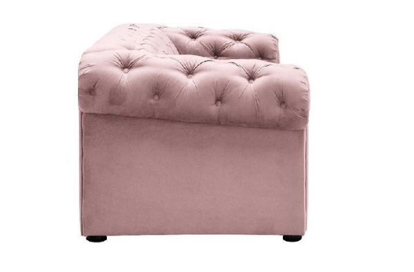 	Canapea extensibila 3 locuri roz/alb Valentino