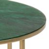 Masuta rotunda 80 cm auriu/verde Alisma