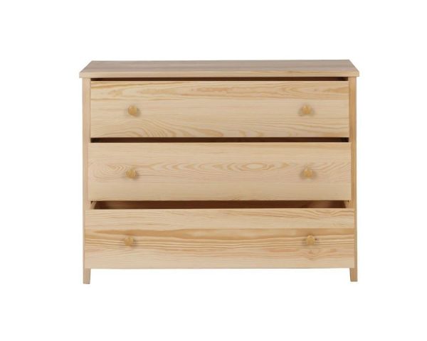 Comoda cu 3 sertare pin natur Colorado