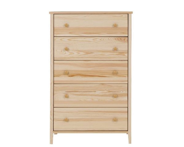 Comoda inalta cu 5 sertare pin natur Colorado