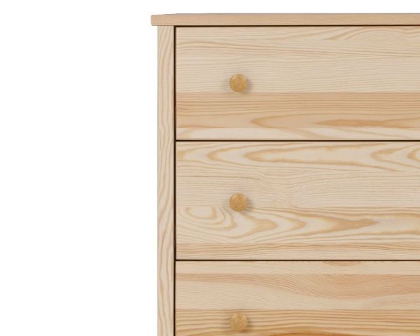 Comoda inalta cu 5 sertare pin natur Colorado