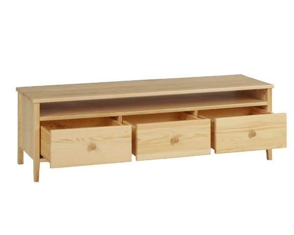 Comoda TV cu 3 sertare pin natur Colorado