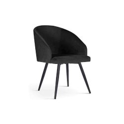 Scaun tapitat negru Korfu